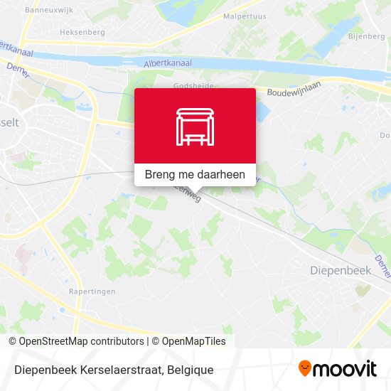 Diepenbeek Kerselaerstraat kaart