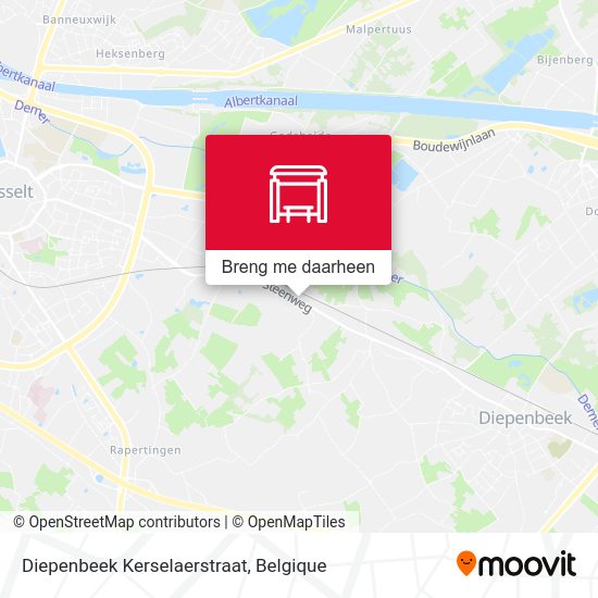 Diepenbeek Kerselaerstraat kaart