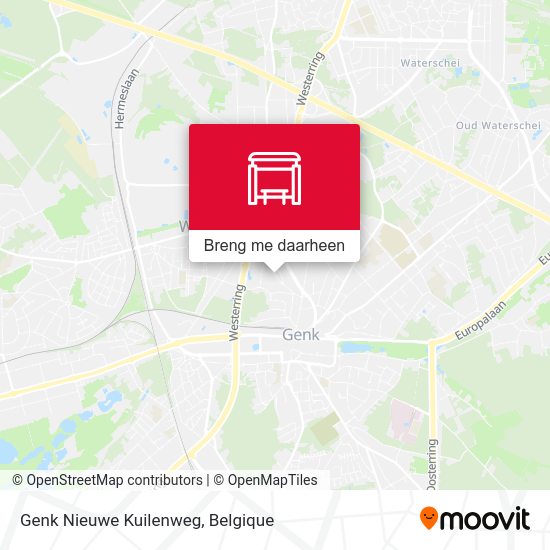 Genk Nieuwe Kuilenweg kaart