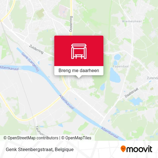 Genk Steenbergstraat kaart