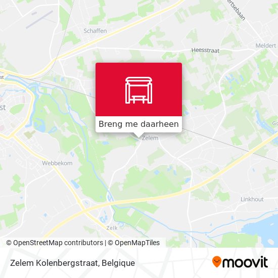 Zelem Kolenbergstraat kaart