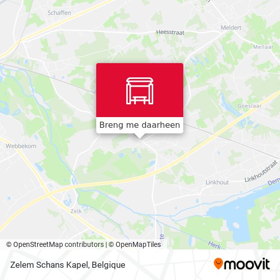 Zelem Schans Kapel kaart