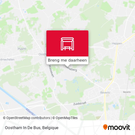 Oostham In De Bus kaart