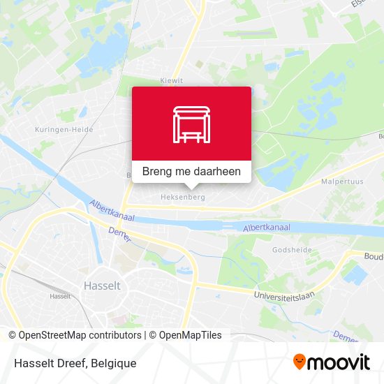 Hasselt Dreef kaart