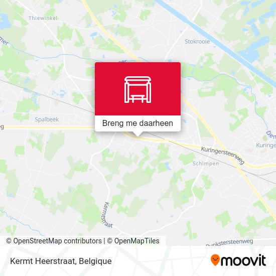 Kermt Heerstraat kaart