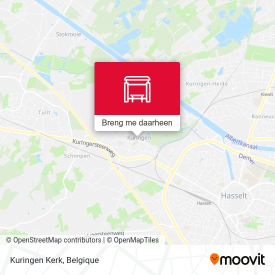 Kuringen Kerk kaart