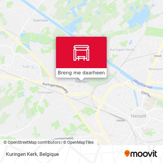 Kuringen Kerk kaart