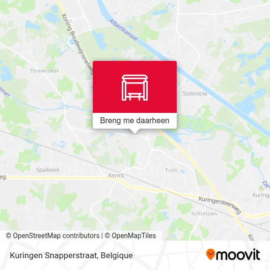 Kuringen Snapperstraat kaart