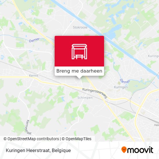 Kuringen Heerstraat kaart