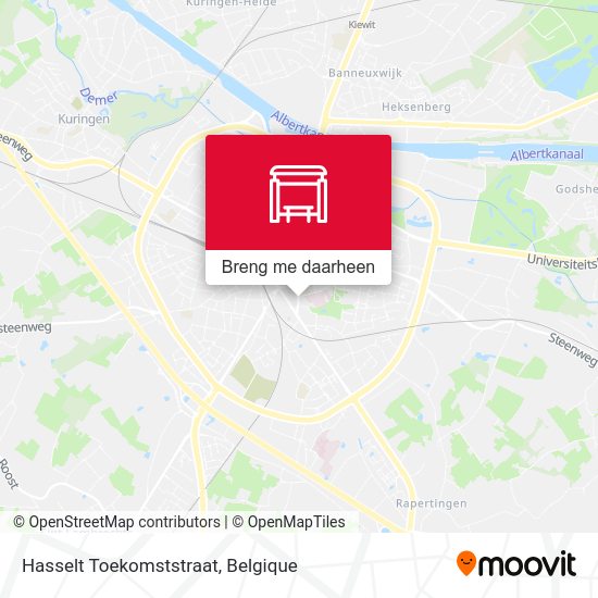 Hasselt Toekomststraat kaart