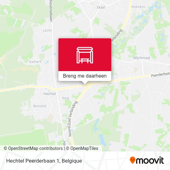 Hechtel Peerderbaan 1 kaart