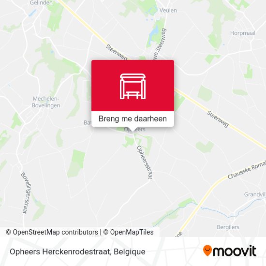 Opheers Herckenrodestraat kaart