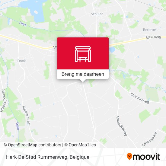 Herk-De-Stad Rummenweg kaart