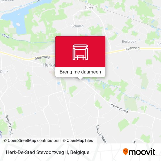 Herk-De-Stad Stevoortweg II kaart