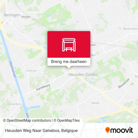 Heusden Weg Naar Genebos kaart
