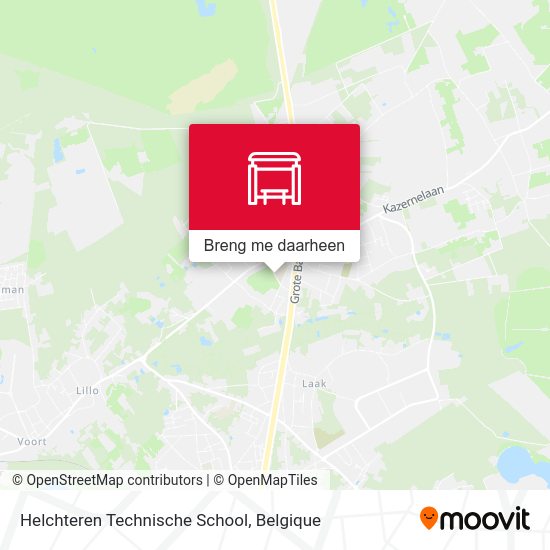 Helchteren Technische School kaart