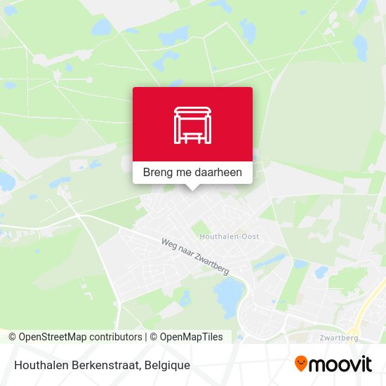 Houthalen Berkenstraat kaart