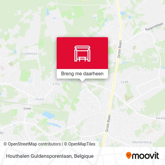 Houthalen Guldensporenlaan kaart