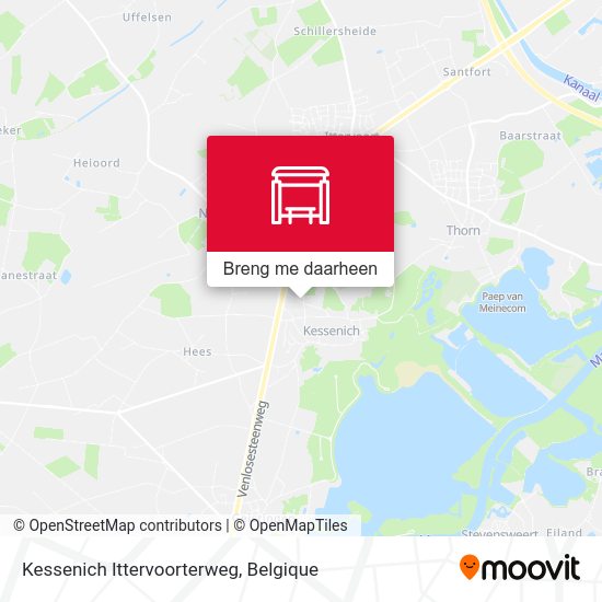 Kessenich Ittervoorterweg kaart