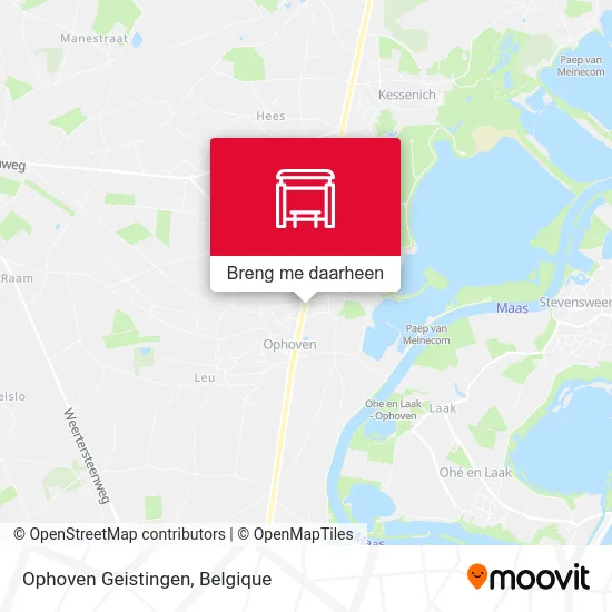 Ophoven Geistingen kaart