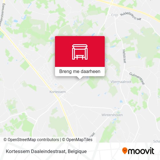 Kortessem Daaleindestraat kaart
