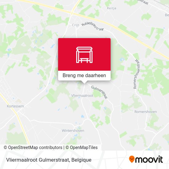 Vliermaalroot Gulmerstraat kaart