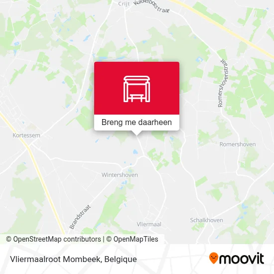 Vliermaalroot Mombeek kaart