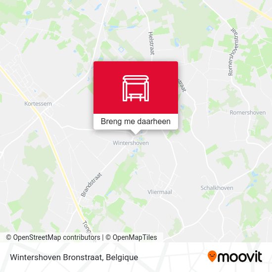 Wintershoven Bronstraat kaart