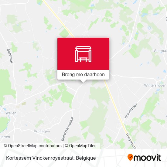 Kortessem Vinckenroyestraat kaart