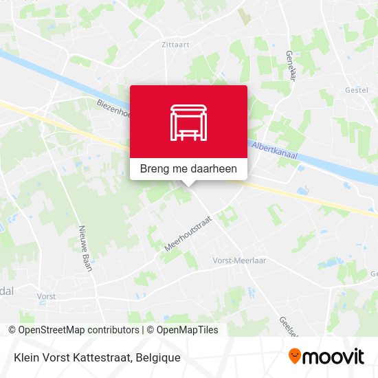 Klein Vorst Kattestraat kaart