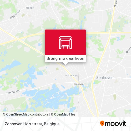 Zonhoven Hortstraat kaart