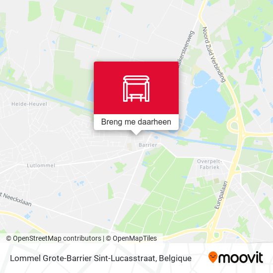 Lommel Grote-Barrier Sint-Lucasstraat kaart