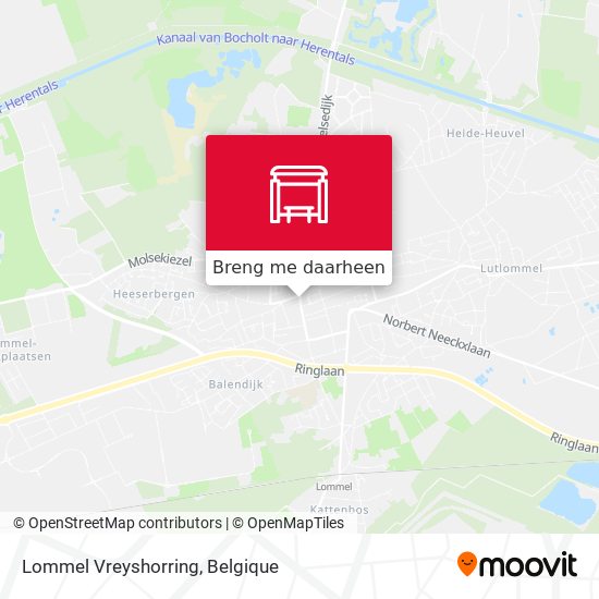 Lommel Vreyshorring kaart