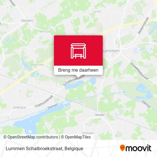 Lummen Schalbroekstraat kaart