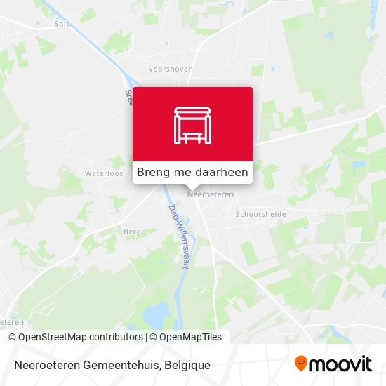 Neeroeteren Gemeentehuis kaart