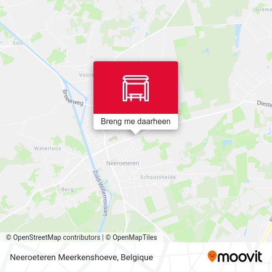 Neeroeteren Meerkenshoeve kaart