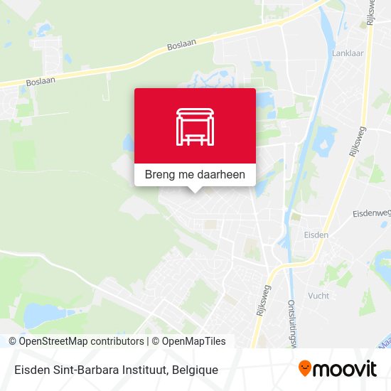 Eisden Sint-Barbara Instituut kaart