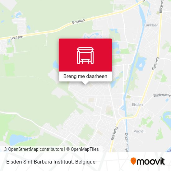 Eisden Sint-Barbara Instituut kaart