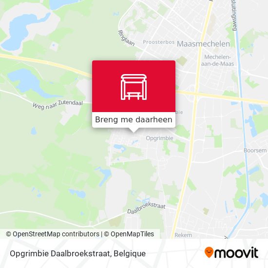 Opgrimbie Daalbroekstraat kaart