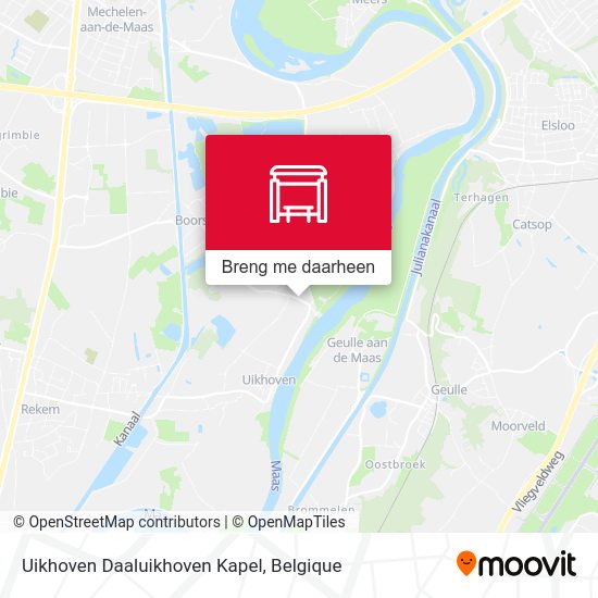 Uikhoven Daaluikhoven Kapel kaart