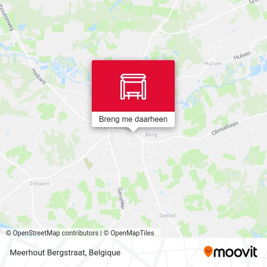 Meerhout Bergstraat kaart
