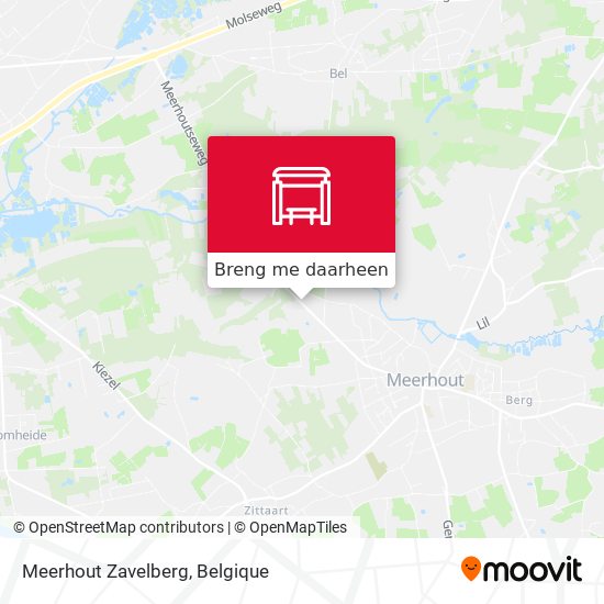 Meerhout Zavelberg kaart