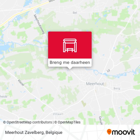 Meerhout Zavelberg kaart