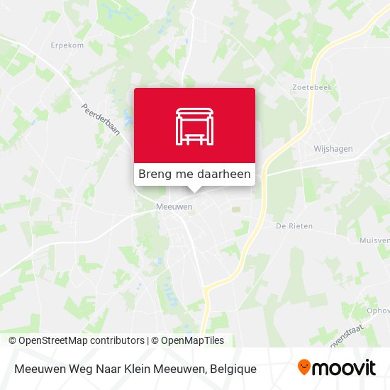 Meeuwen Weg Naar Klein Meeuwen kaart