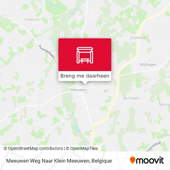 Meeuwen Weg Naar Klein Meeuwen kaart