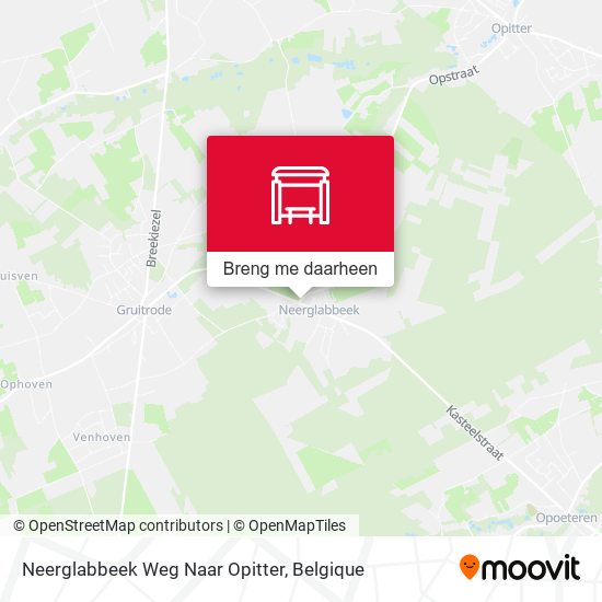 Neerglabbeek Weg Naar Opitter kaart