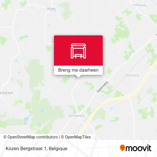 Kozen Bergstraat 1 kaart