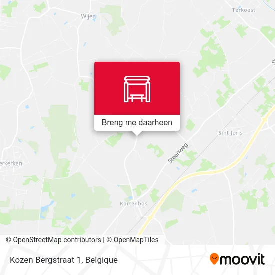 Kozen Bergstraat 1 kaart