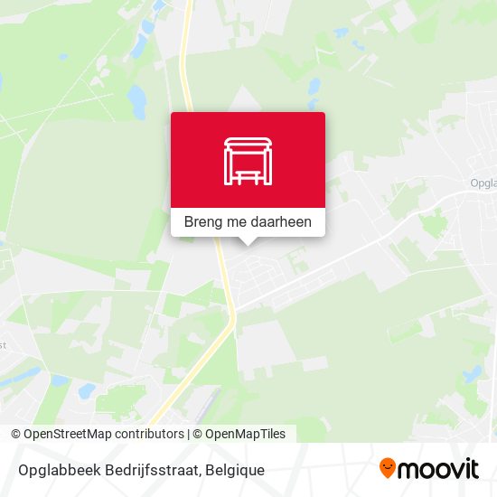 Opglabbeek Bedrijfsstraat kaart