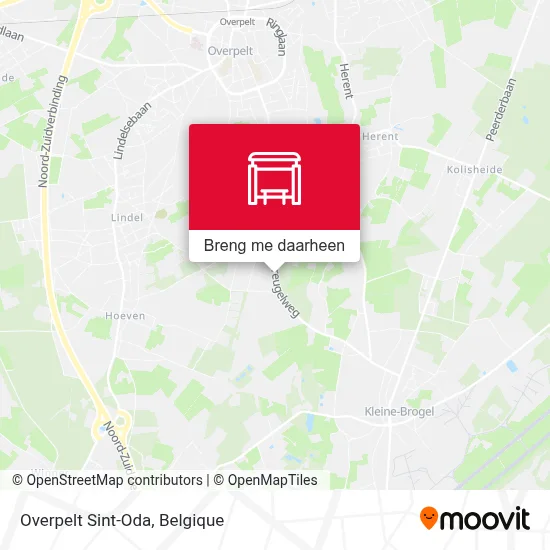 Overpelt Sint-Oda kaart